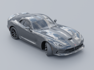 Dodge Viper GTS Low-poly 3D Modelo 3D
