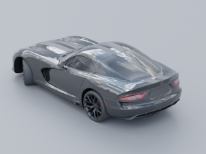 Dodge Viper GTS Low-poly 3D Modelo 3D