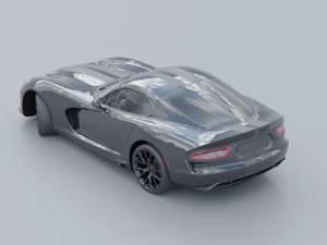 Dodge Viper GTS Low-poly 3D 3D Model