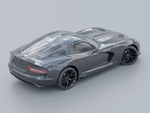 Dodge Viper GTS Low-poly 3D 3D Model