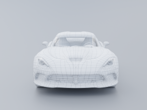 Dodge Viper GTS Low-poly 3D Modelo 3D