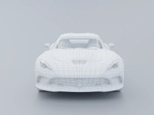 Dodge Viper GTS Low-poly 3D 3D Model