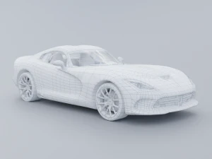 Dodge Viper GTS Low-poly 3D 3D Model
