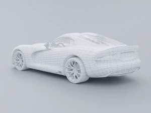 Dodge Viper GTS Low-poly 3D 3D Model