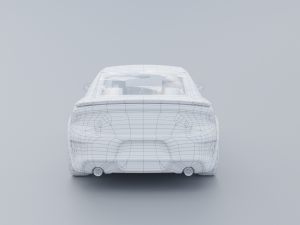 Dodger Charger Hellicat Low-poly 3D 3D Model