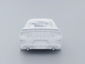 Dodger Charger Hellicat Low-poly 3D 3D Model