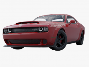 Dodge Challenger SRT Low-poly 3D 3D 模型