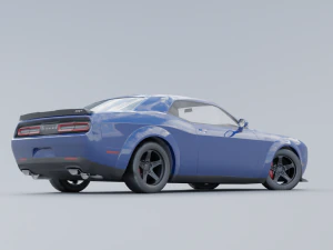 Dodge Challenger SRT Low-poly 3D 3D Model