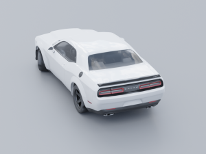 Dodge Challenger SRT Low-poly 3D Modello 3D