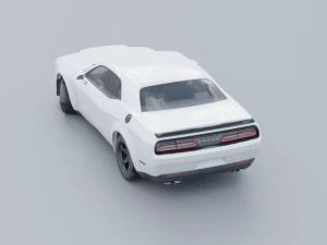 Dodge Challenger SRT Low-poly 3D 3D Model