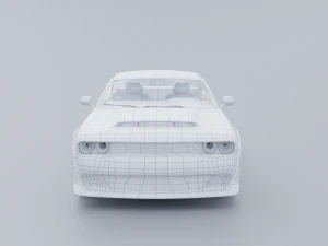 Dodge Challenger SRT Low-poly 3D 3D Model
