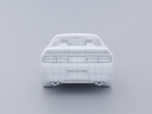 Dodge Challenger SRT Low-poly 3D Modello 3D
