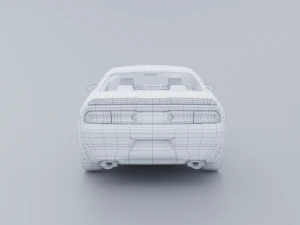 Dodge Challenger SRT Low-poly 3D 3D Model
