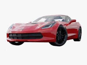 Chevrolet Corvette C7 model low poly 3D 3D Model