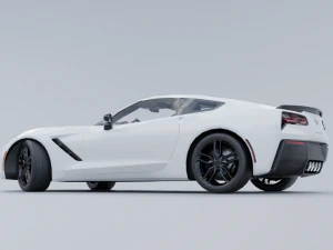 Chevrolet Corvette C7 model low poly 3D 3D Model