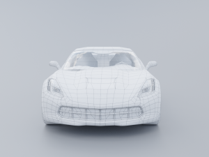 Chevrolet Corvette C7 model low poly 3D 3D 模型