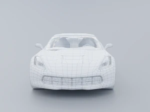 Chevrolet Corvette C7 model low poly 3D 3D Model