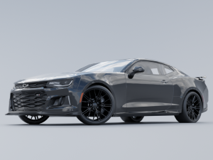 Chevrolet Camaro ZL1 2017 Low-poly 3D Modelo 3D