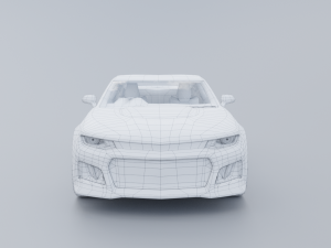 Chevrolet Camaro ZL1 2017 Low-poly 3D Modelo 3D
