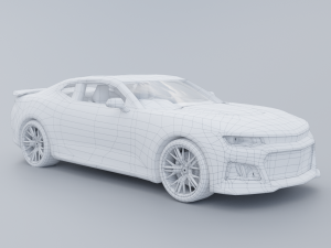 Chevrolet Camaro ZL1 2017 Low-poly 3D Modelo 3D