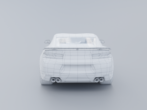 Chevrolet Camaro ZL1 2017 Low-poly 3D Modelo 3D