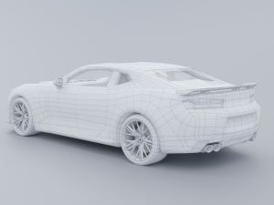 Chevrolet Camaro ZL1 2017 Low-poly 3D Modelo 3D