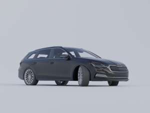 Skoda Octavia combi 2020 3D 모델