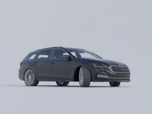 Skoda Octavia combi 2020 3D Model