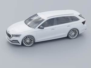 Skoda Octavia combi 2020 3D 모델