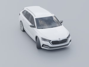 Skoda Octavia combi 2020 3D 모델