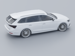 Skoda Octavia combi 2020 3D 모델