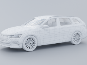 Skoda Octavia combi 2020 3D 모델