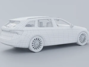 Skoda Octavia combi 2020 3D Model