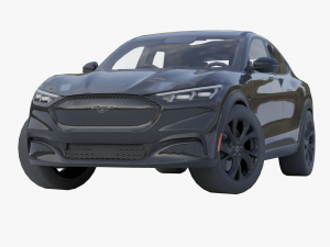 Mustang Mach-E 2021 low-poly 3D 모델