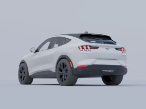 Mustang Mach-E 2021 low-poly 3D Model