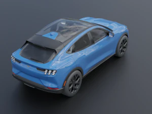 Mustang Mach-E 2021 low-poly 3D Model