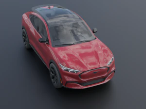 Mustang Mach-E 2021 low-poly 3D Model