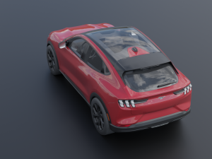 Mustang Mach-E 2021 low-poly 3D-Modell