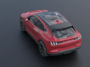 Mustang Mach-E 2021 low-poly 3D Model