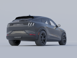 Mustang Mach-E 2021 low-poly 3D-Modell