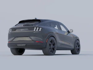 Mustang Mach-E 2021 low-poly 3D Model