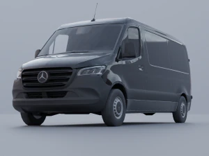 Mersedes-Benz Sprinter 2022 Low-poly 3D Model