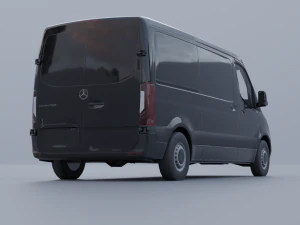 Mersedes-Benz Sprinter 2022 Low-poly 3D Model