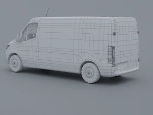 Mersedes-Benz Sprinter 2022 Low-poly 3D Model