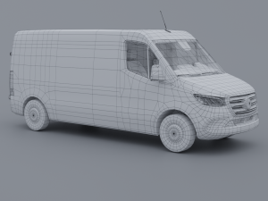 Mersedes-Benz Sprinter 2022 Low-poly 3D 模型