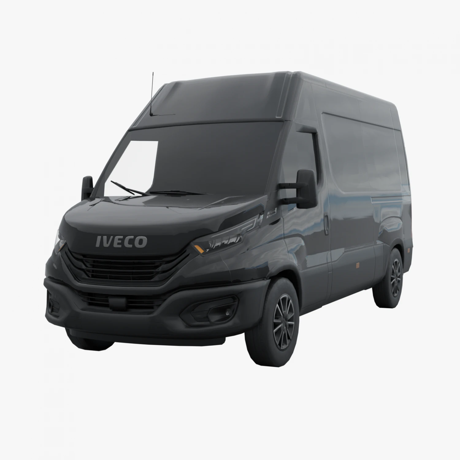 Iveco Daily 2022 Low-poly 3D Model .c4d .max .obj .3ds .fbx .stl .blend