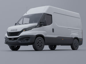 Iveco Daily 2022 Low-poly Modèle 3D