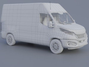 Iveco Daily 2022 Low-poly Modèle 3D