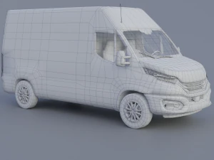 Iveco Daily 2022 Low-poly 3D Model