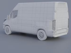 Iveco Daily 2022 Low-poly Modèle 3D